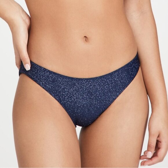 NWT PQ Swim Basic Ruched Back Full Bikini Bottoms in Sapphire Sz. M - Picture 3 of 5